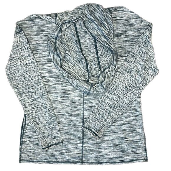 Gaiam Yoga Long Sleeve Top with Cowl Neck. Turquoise Color. Size XL. Great Cond! - Picture 6 of 9